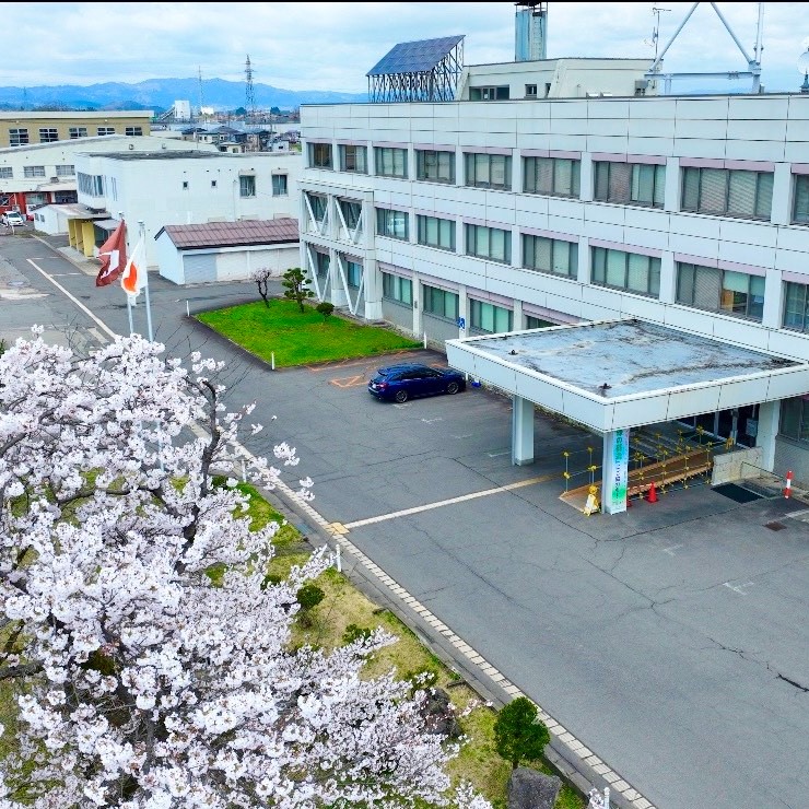 雄勝地域振興局の空撮写真